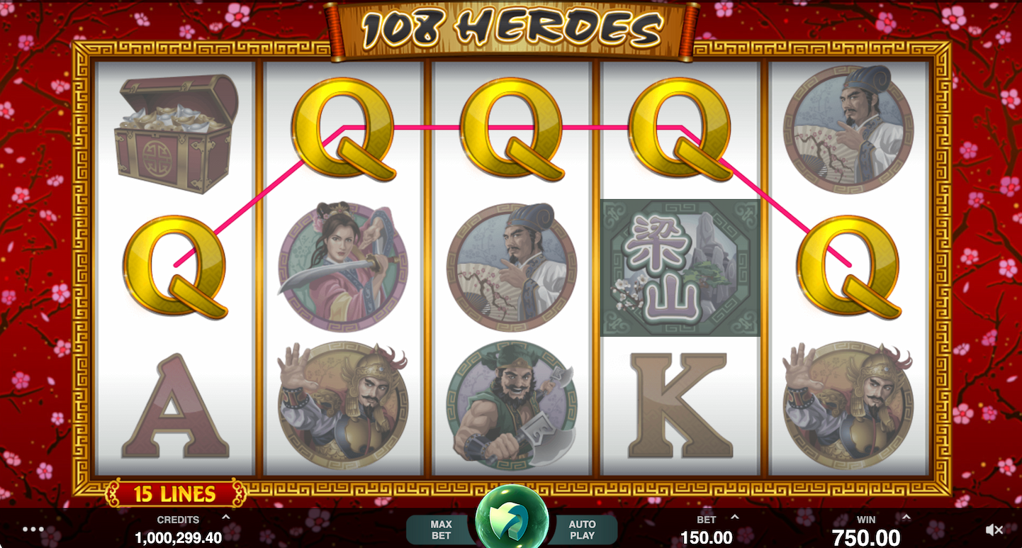 108 Heroes slot game
