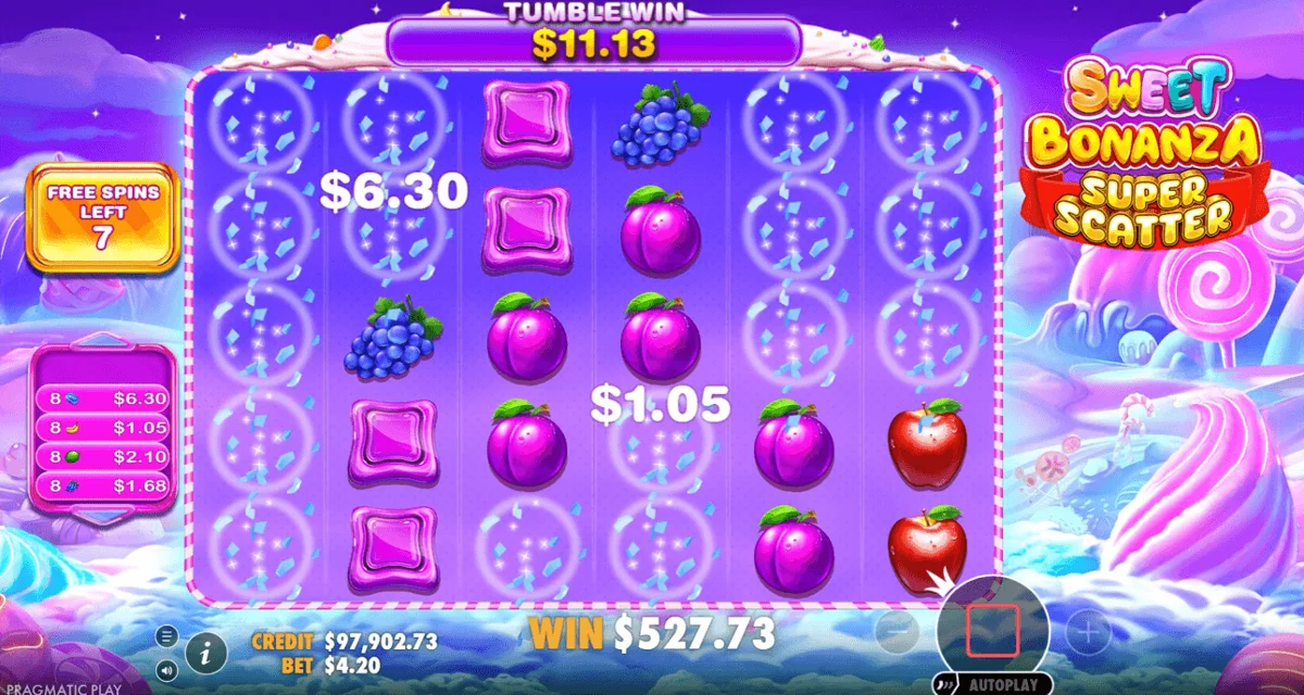 Sweet Bonanza Super Scatter slot game
