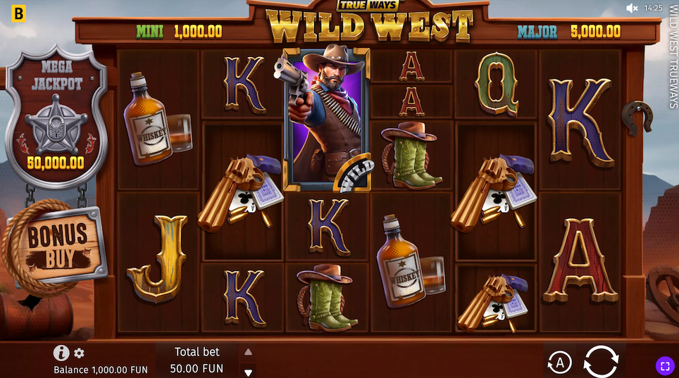 wild west trueways slot game