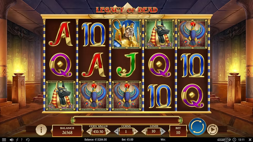 legacy of dead slot game