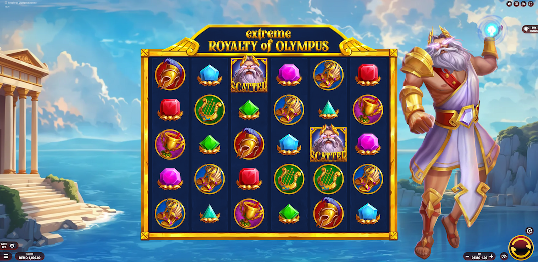 royalty of olympus extreme slot game