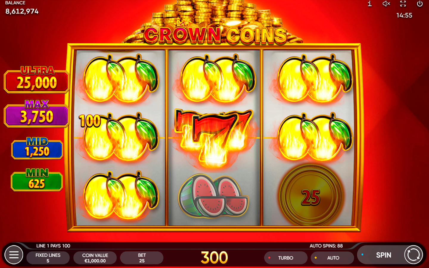 Crown Coins slot game
