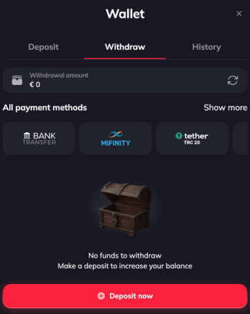 Spin Empire casino withdrawal problems